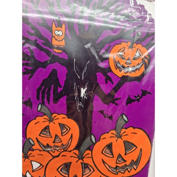 NOS Lot of 2 Halloween Luminaria Bags Pumpkins Spooky Tree Cut Out Face 24 Total - Picture 5 of 7